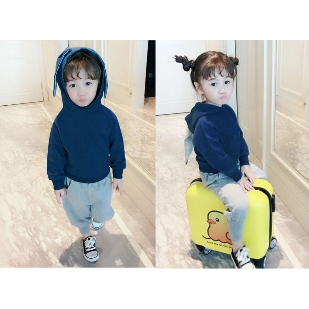 Baju Anak St Hoodie Kelinci Sm Navy