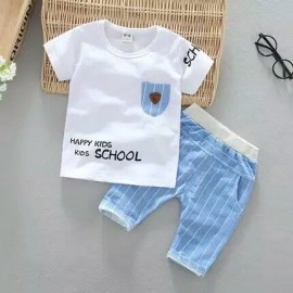 Baju Anak Kd St School Kid Sl White
