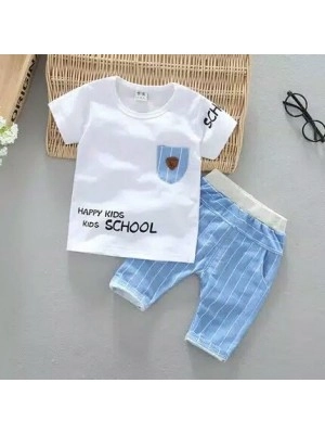 Baju Anak Kd St School Kid Sl White