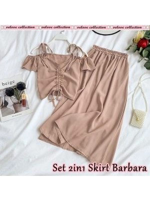 Baju Wanita St 2In1 Skirt Barbara Vl Coksu