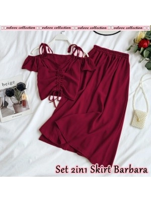 Baju Wanita St 2In1 Skirt Barbara Vl Maroon