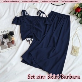 Baju Wanita St 2In1 Skirt Barbara Vl Navy