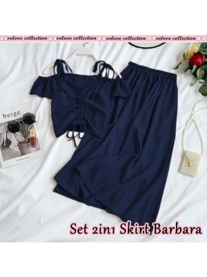 Baju Wanita St 2In1 Skirt Barbara Vl Navy