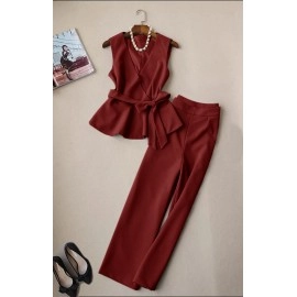 Baju Wanita St Alya Scuba Hs Maroon