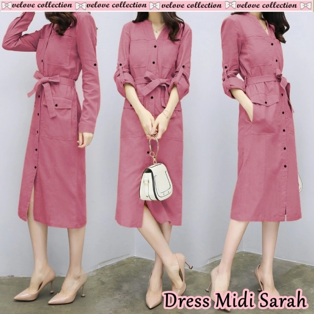 Baju Wanita Midi Drs Sarah Vl Dusty