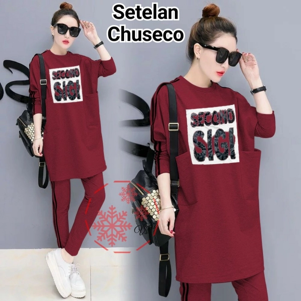 Baju Wanita St Chuseco Vs Maroon