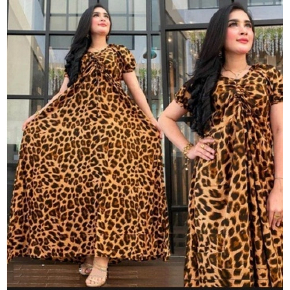 Baju Wanita Maxi Gamis Daster Leopard Ij Citra Baju Wanita Maxi Gamis Daster Leopard Ij Citra