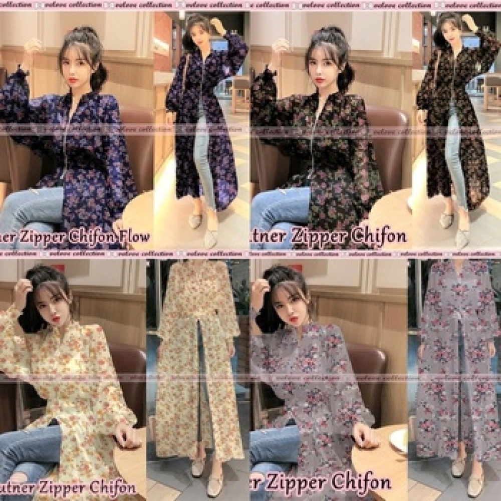 Baju Wanita Outner Zipper Chifon Flow Vl 5598 Baju Wanita Outner Zipper Chifon Flow Vl 5598