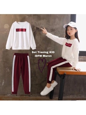 Baju Anak Kd St Idfm Su Maroon