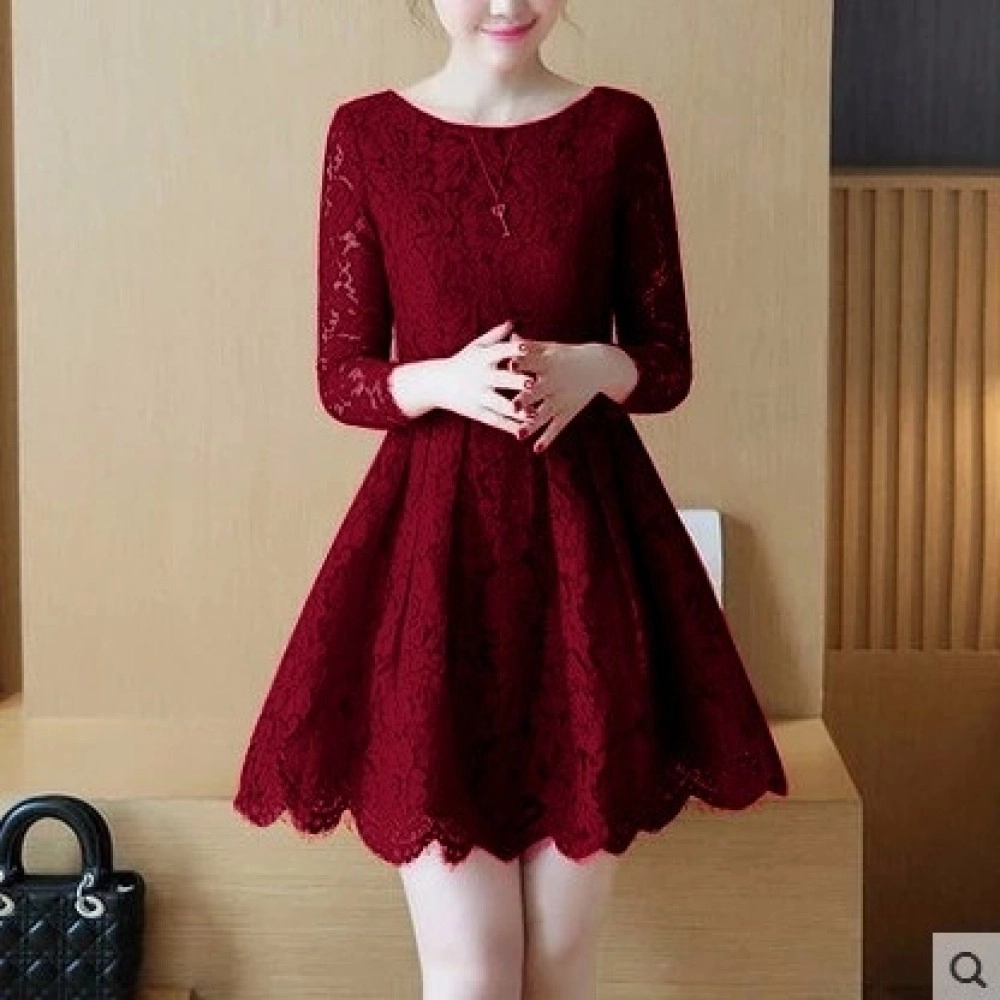 Baju Korea Drs Celine Vb Maroon