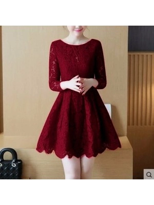 Baju Korea Drs Celine Vb Maroon