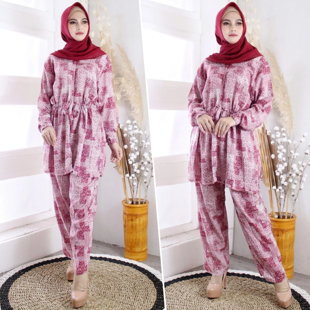 Baju Korea St Olive Real Pic On Maroon Baju Korea St Olive Real Pic On Maroon