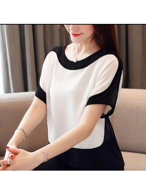 Baju Korea Blouse Ss 515 Or Putih