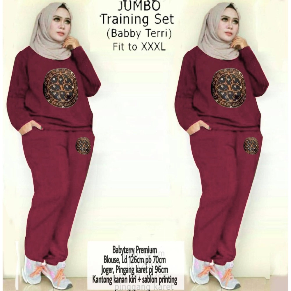 Baju Korea Jumbo St Livis Ra Maroon