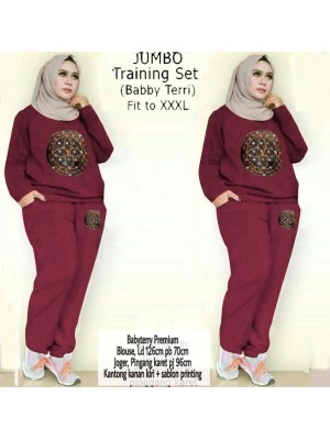 Baju Korea Jumbo St Livis Ra Maroon