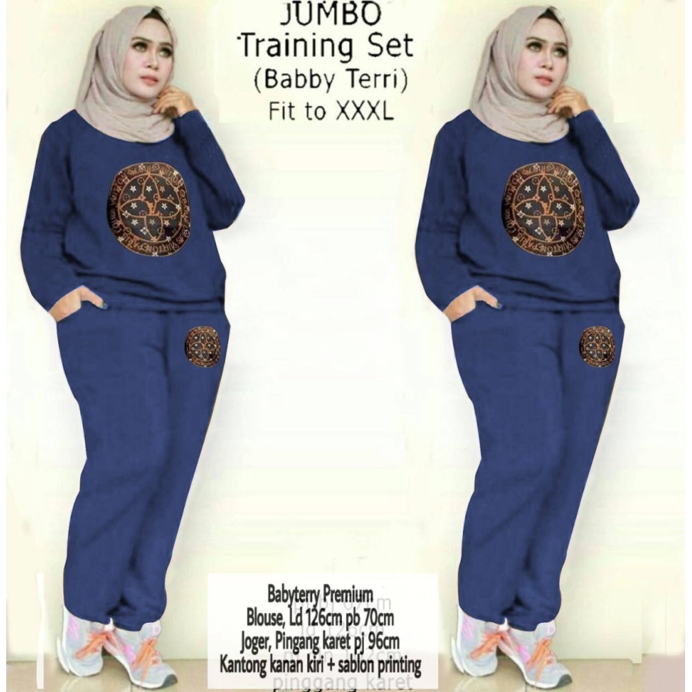Baju Korea Jumbo St Livis Ra Navy