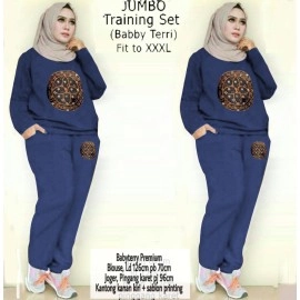 Baju Korea Jumbo St Livis Ra Navy
