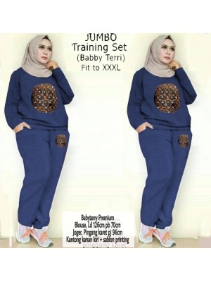 Baju Korea Jumbo St Livis Ra Navy