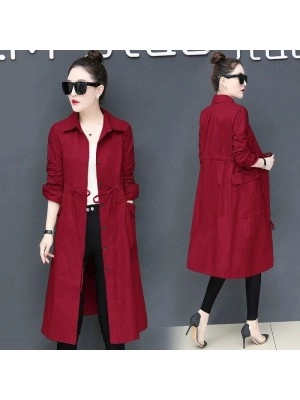 Baju Korea Long Cardi Yolla Vl Maroon