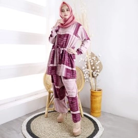 Baju Korea St Livera On Real Pic Maroon