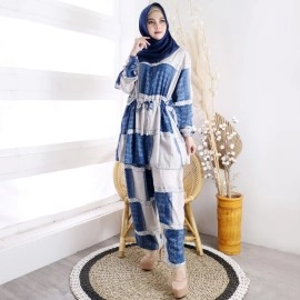 Baju Korea St Livera On Real Pic Navy