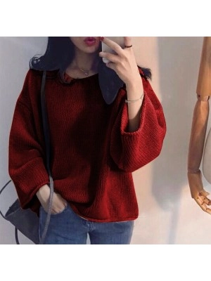 Baju Korea Batwing Zero Ql Maroon