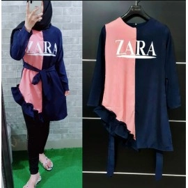 Baju Korea Tunik Zamas Hn Navy