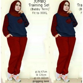Baju Korea Jumbo St Shariah Ra Maroon