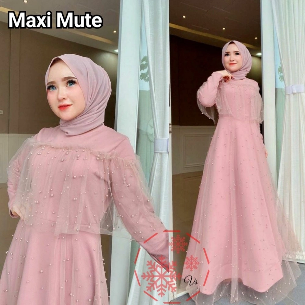 Baju Wanita Hj Maxi Mute Vs Dusty