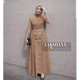 Baju Wanita Hj Maxi Laksana Jc Mocca