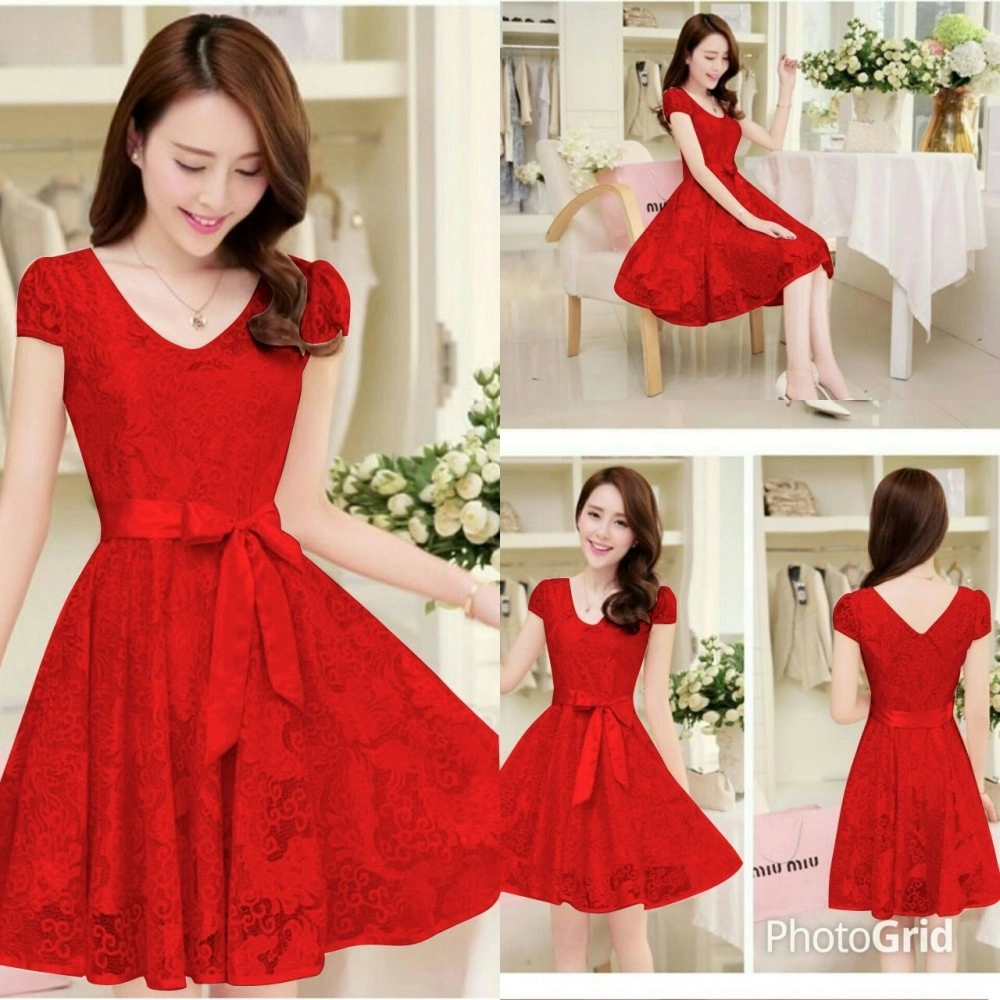 Baju Wanita Drs Anggun Brukat Tulang Vb Merah Baju Wanita Drs Anggun Brukat Tulang Vb Merah