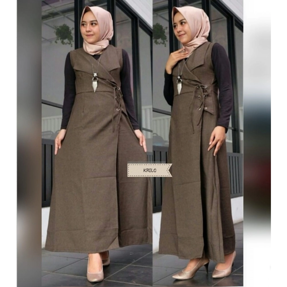 Baju Korea Outer Krillo Sf Coffe Baju Korea Outer Krillo Sf Coffe