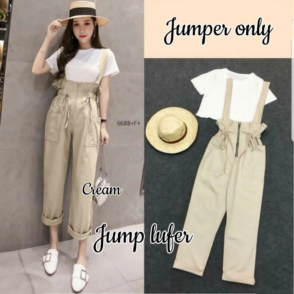 Baju Korea Jumper Lufer Hn Cream