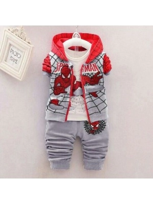 Baju Anak Kd St Spyderman Vb Abu