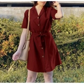 Baju Wanita Drs Livio Hs Maroon