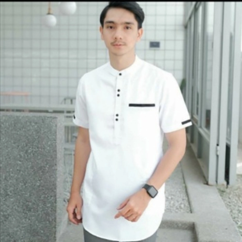 Baju Pria Koko Leo Ts Putih