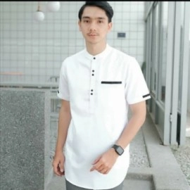 Baju Pria Koko Leo Ts Putih