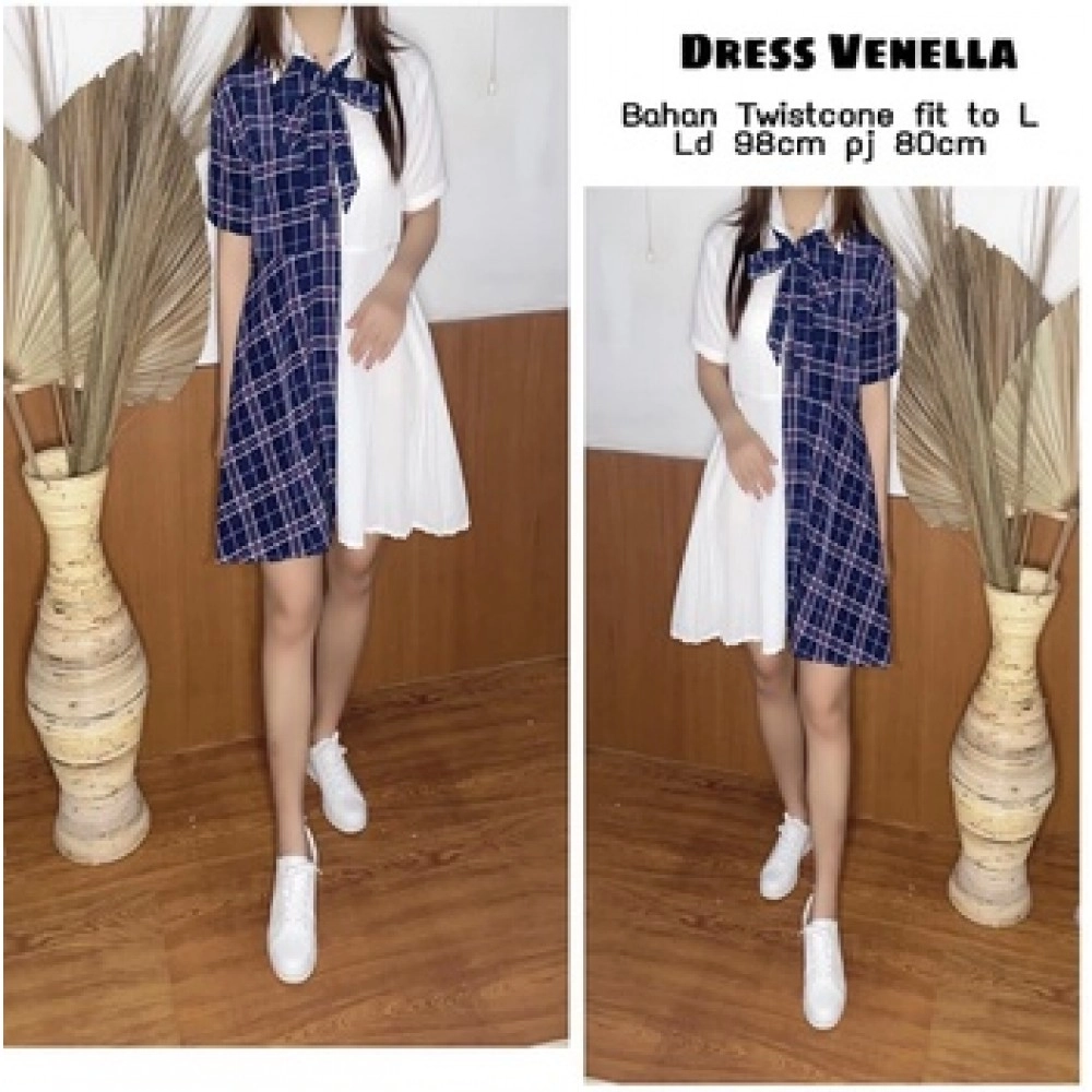 Baju Wanita Drs Venella Ms Navy