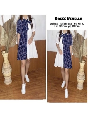 Baju Wanita Drs Venella Ms Navy