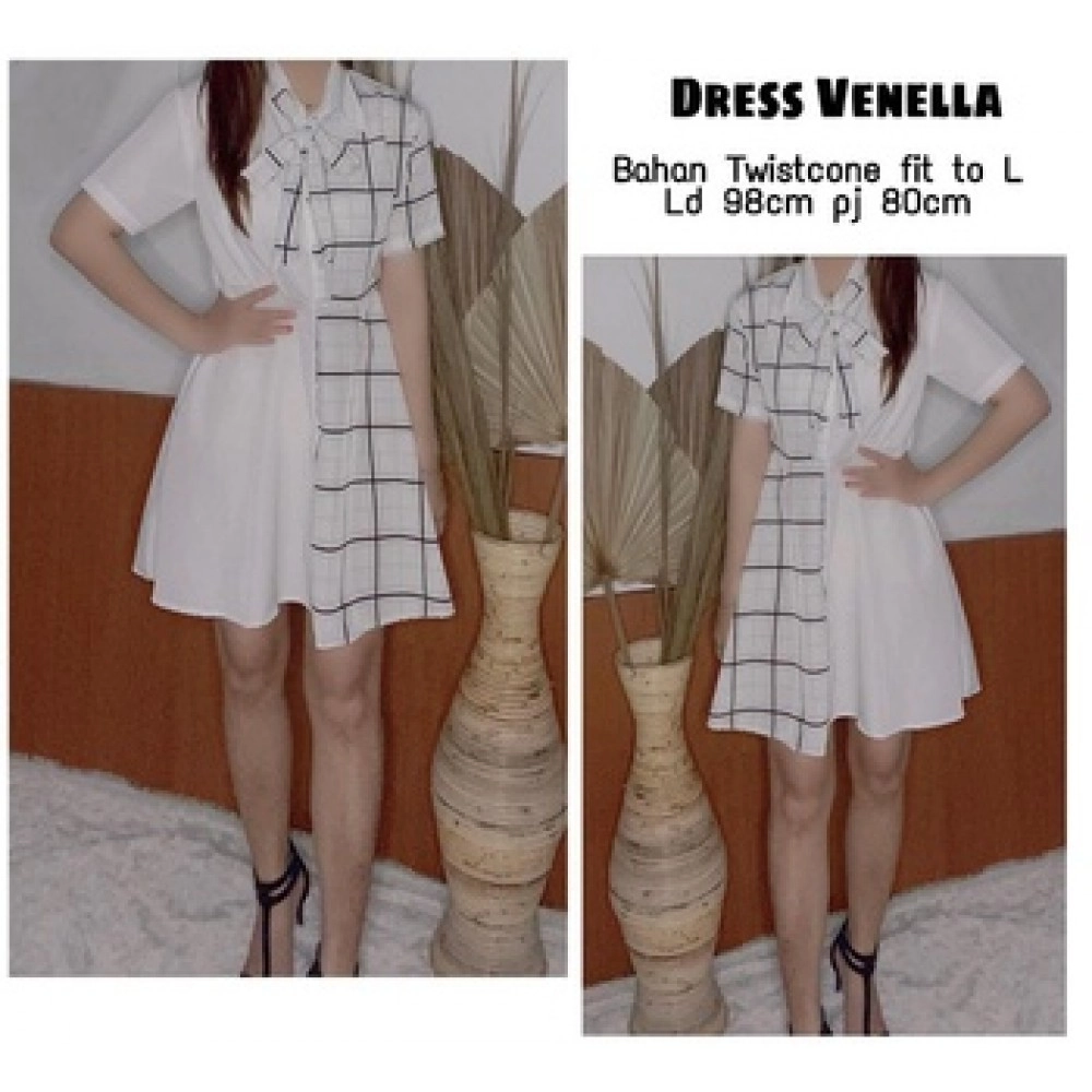 Baju Wanita Drs Venella Ms Putih