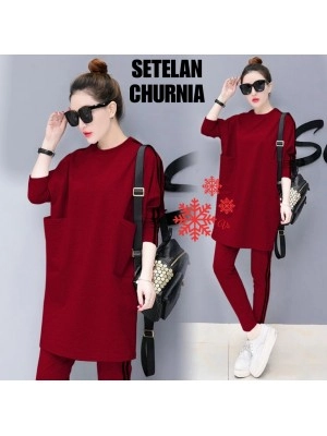 Baju Korea St Churnia Vs Maroon