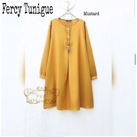 Baju Korea Tunik Fercy Ff Mustard