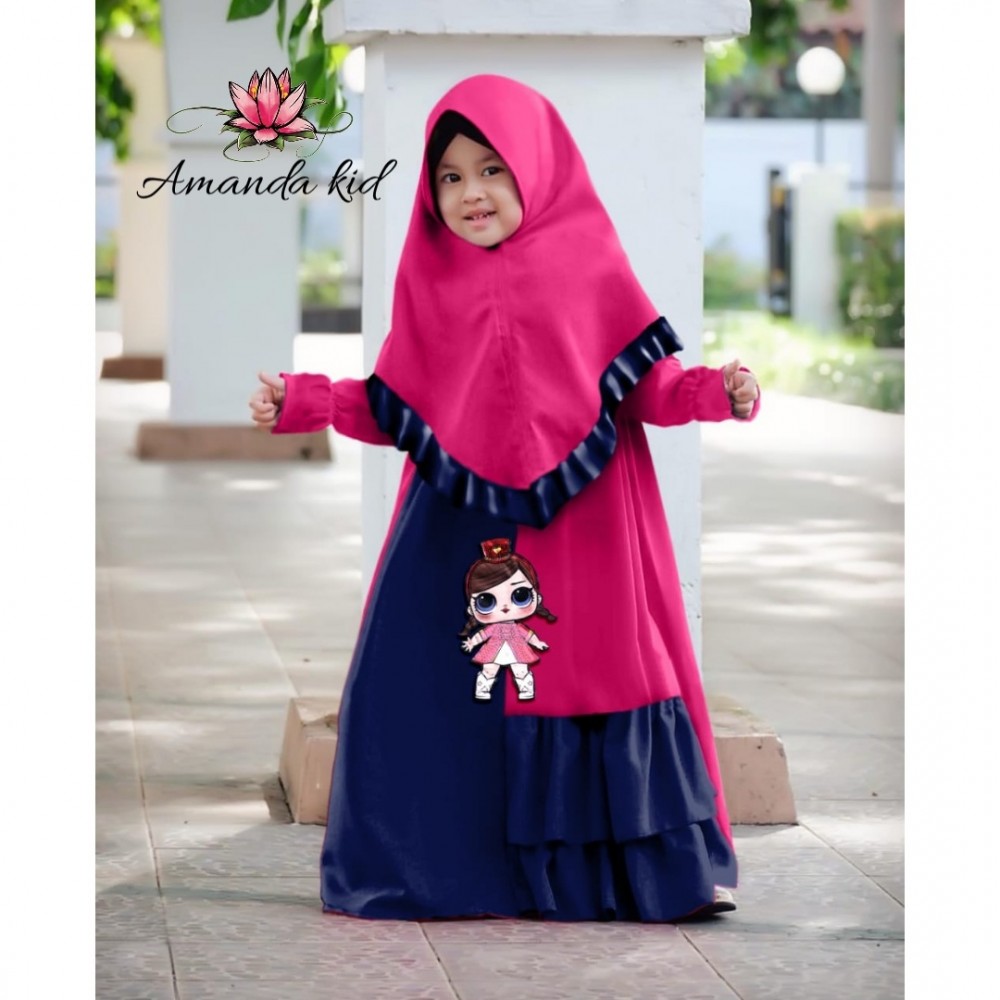 Baju Anak Kd Hj Syari Amanda Pashmina Fanta Baju Anak Kd Hj Syari Amanda Pashmina Fanta