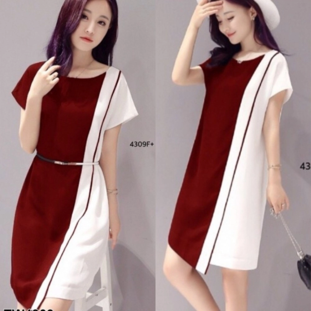 Baju Korea Drs Lucinta Hn Maroon