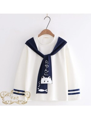 Baju Korea Blouse Moretti Ff Putih