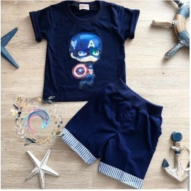 Baju Anak Kd St Amerika Led Jk Navy
