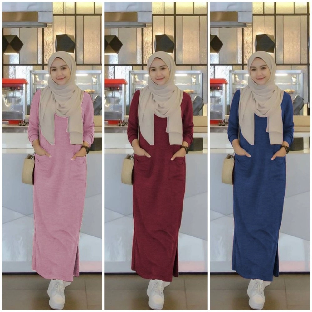 Baju Korea Hj Maxi Cahaya Ra