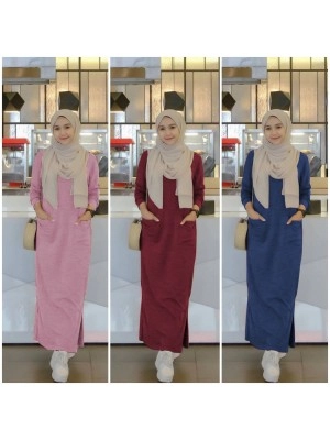 Baju Korea Hj Maxi Cahaya Ra