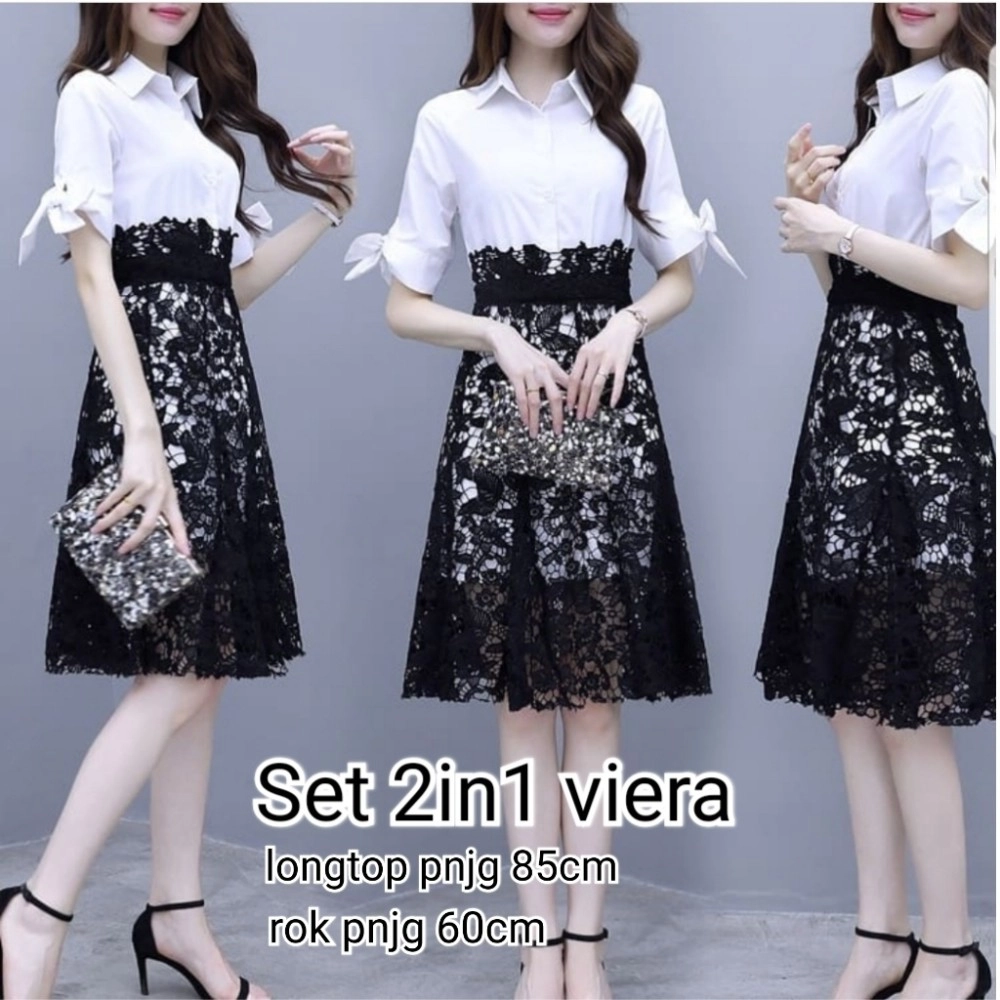 Baju Korea St Viera Hn Putih