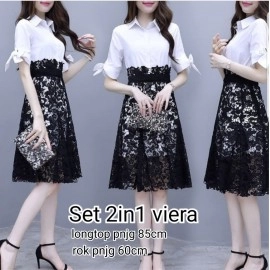Baju Korea St Viera Hn Putih